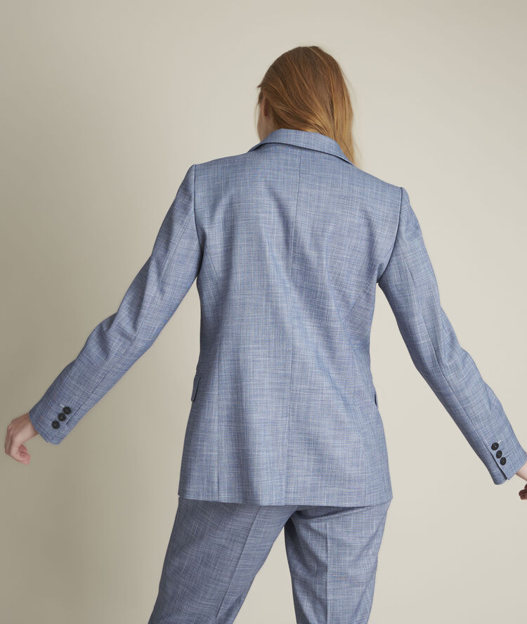 Leila tailored jacket navy blue.