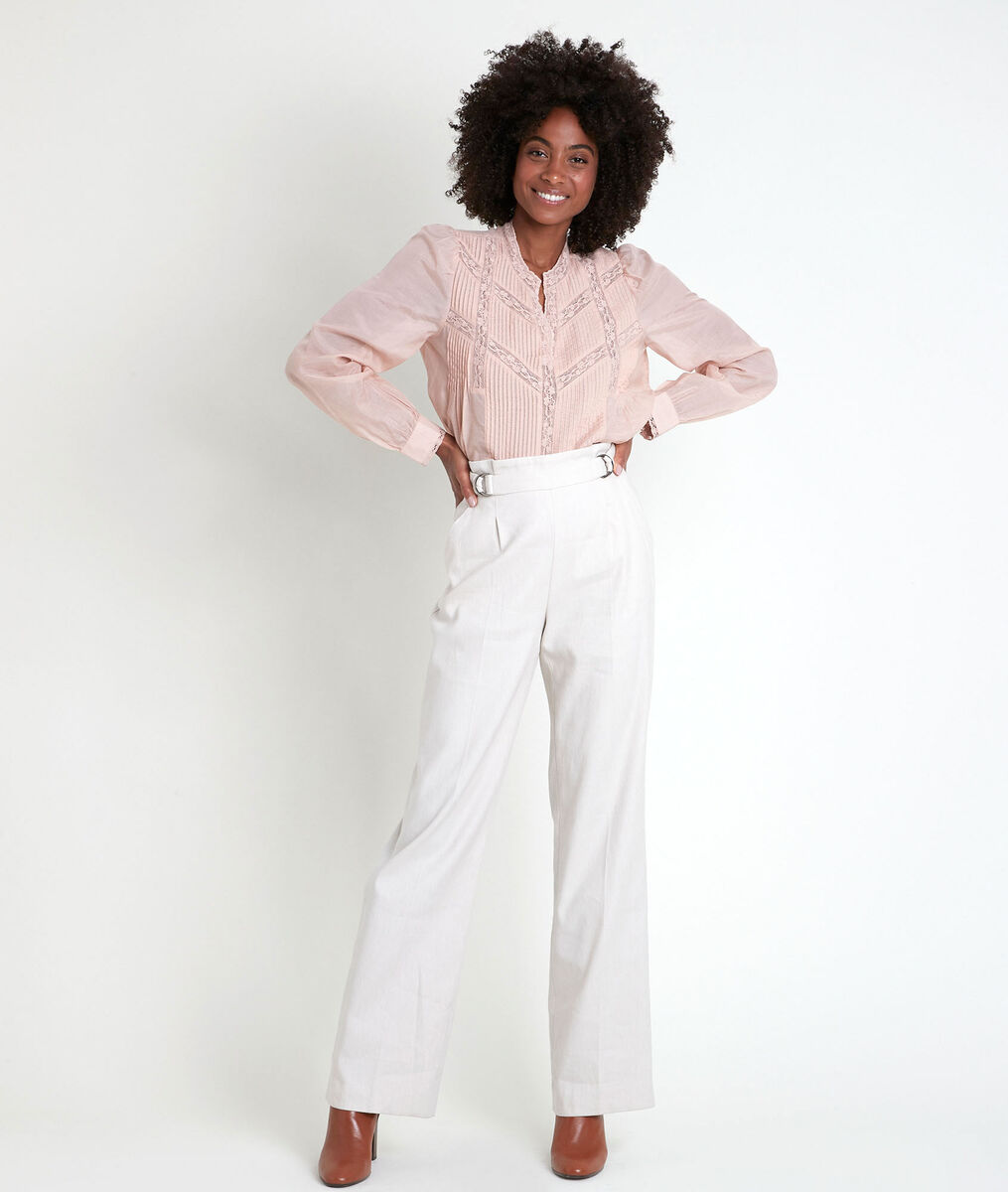 TARA lace powder blouse | 1-2-3 TARA lace powder blouse PhotoZ | 1-2-3