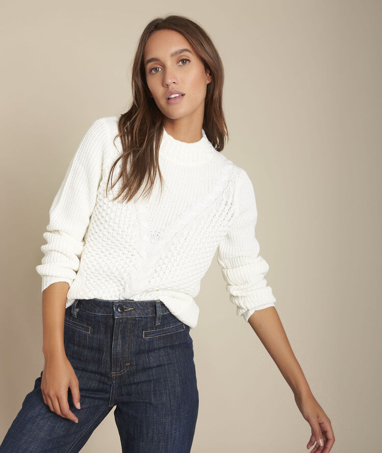 Frisquet twisted ecru jumper ecru.