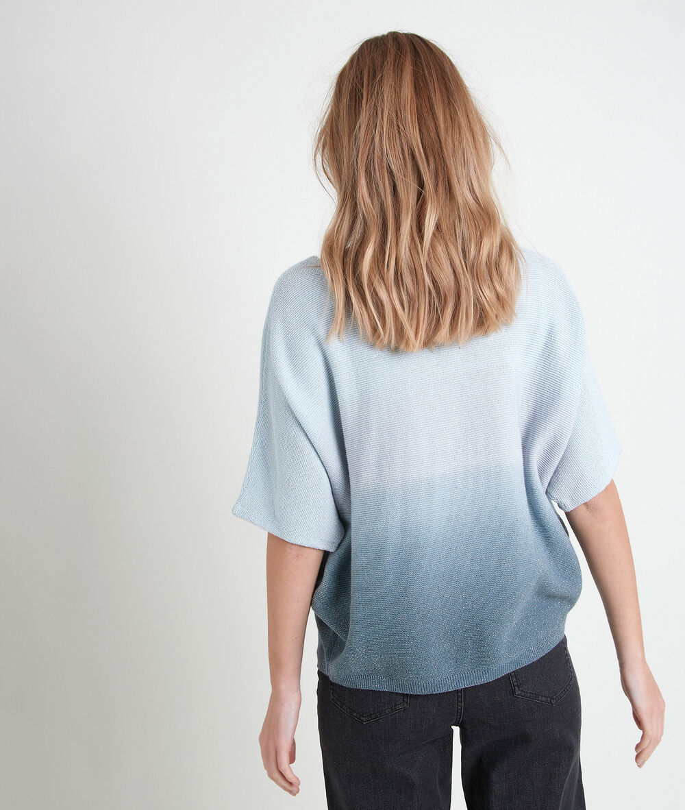 Ashley lightweight blue gradient jumper bleu.