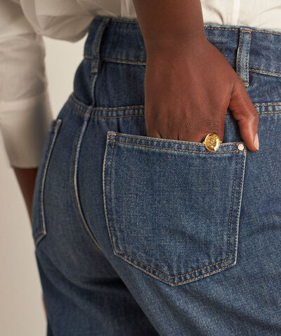 Prunelle stonewashed straight-leg jeans with turn-ups PhotoZ | 1-2-3