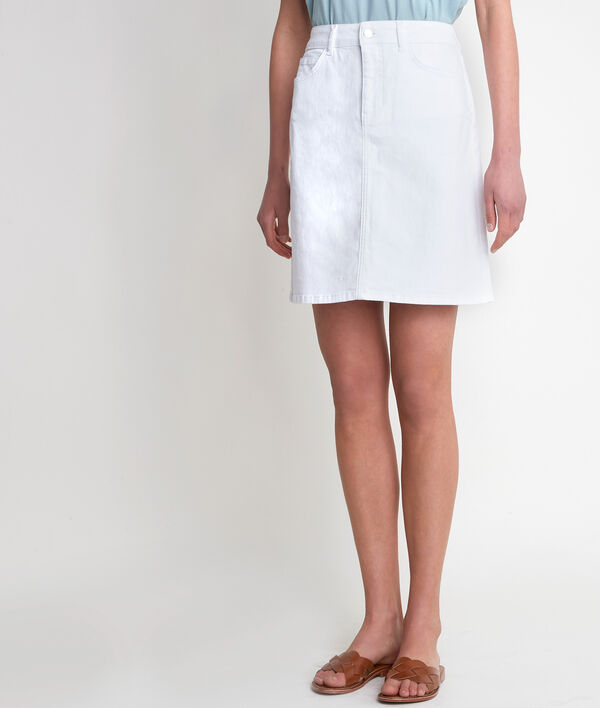 Etoile Ecru Denim Skirt Women Maison 123