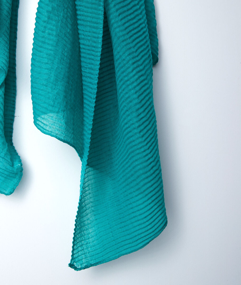 Barry jade pleated scarf | 1-2-3 Barry jade pleated scarf PhotoZ | 1-2-3