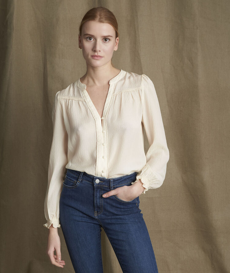 Elonie silk blouse string.