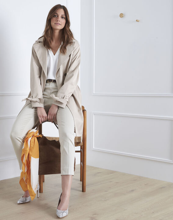 Rubis beige cigarette-cut trousers | 1-2-3 Rubis beige cigarette-cut trousers PhotoZ | 1-2-3
