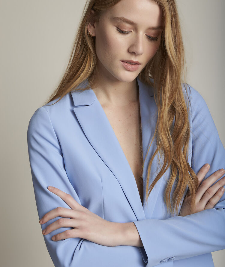 Lavande sky blue microfibre jacket sky blue.