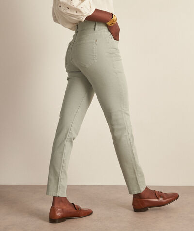 Cachou celadon straight-leg cotton jeans PhotoZ | 1-2-3