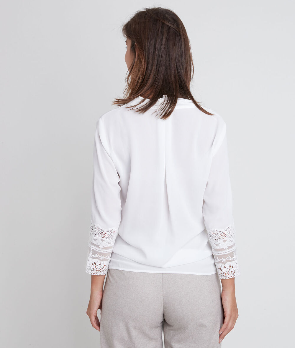 Janis ecru lace blouse ecru.