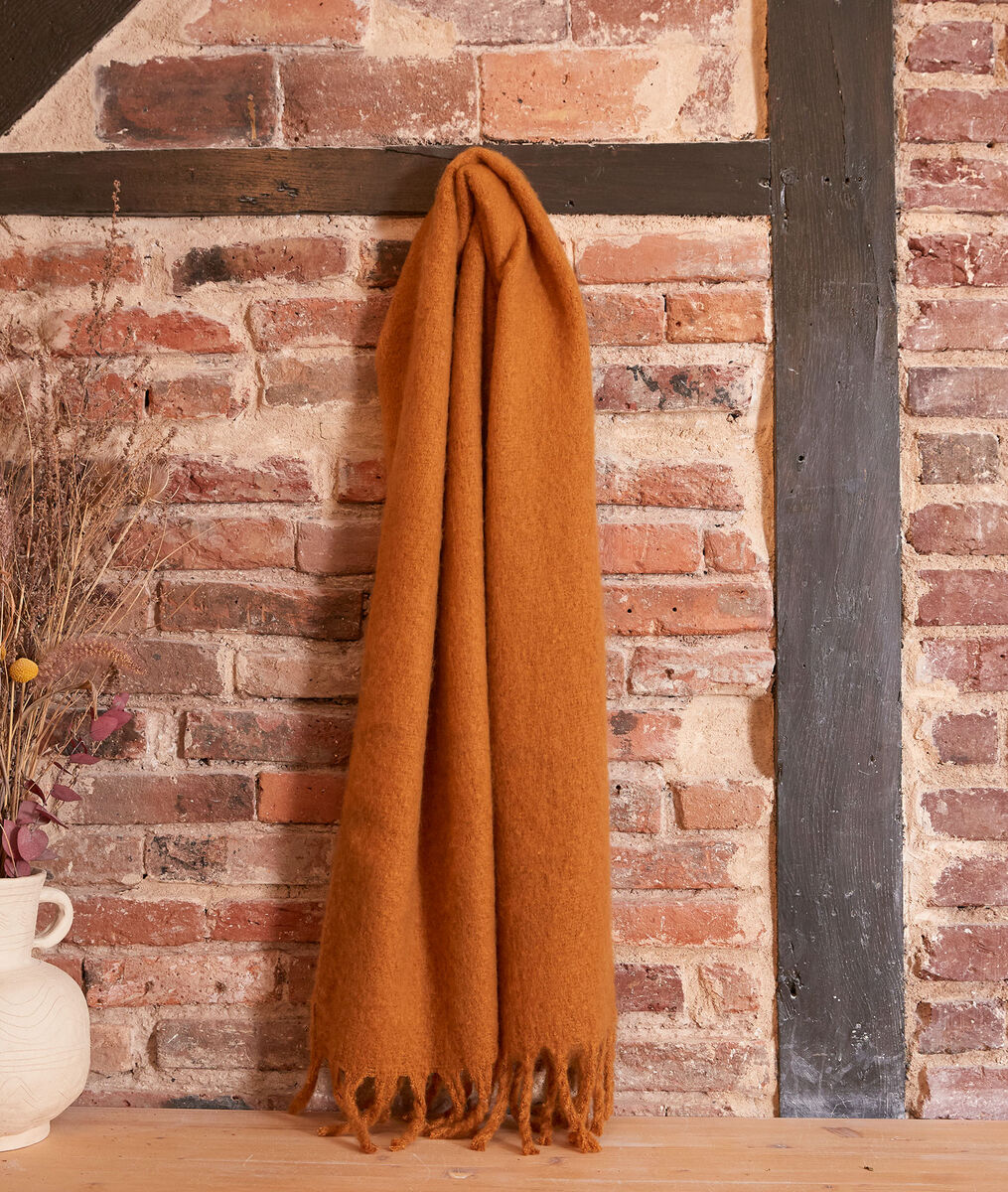 Hama thick saffron scarf | 1-2-3 Hama thick saffron scarf PhotoZ | 1-2-3
