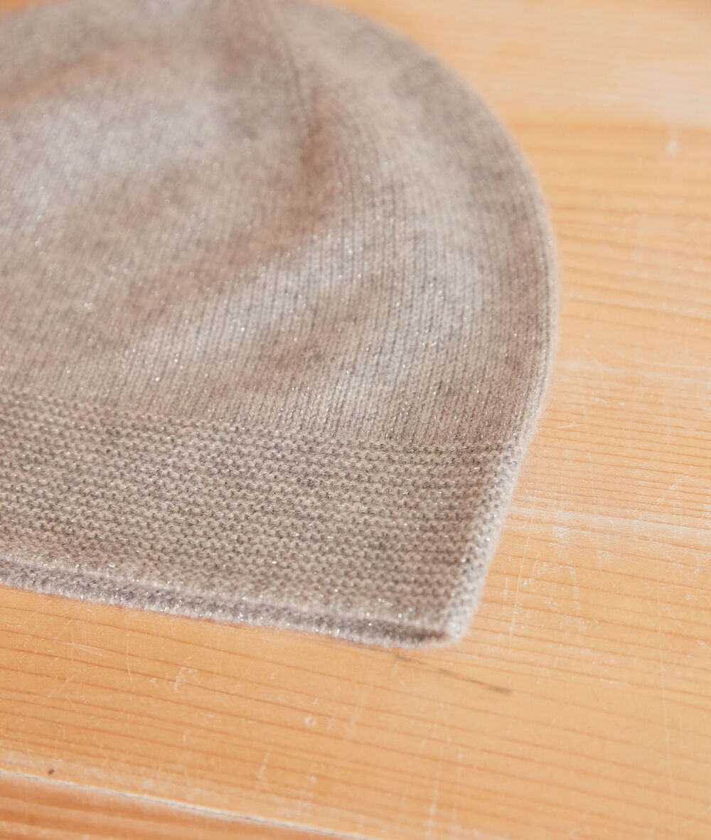 Urbain grey cashmere beanie chine clair.