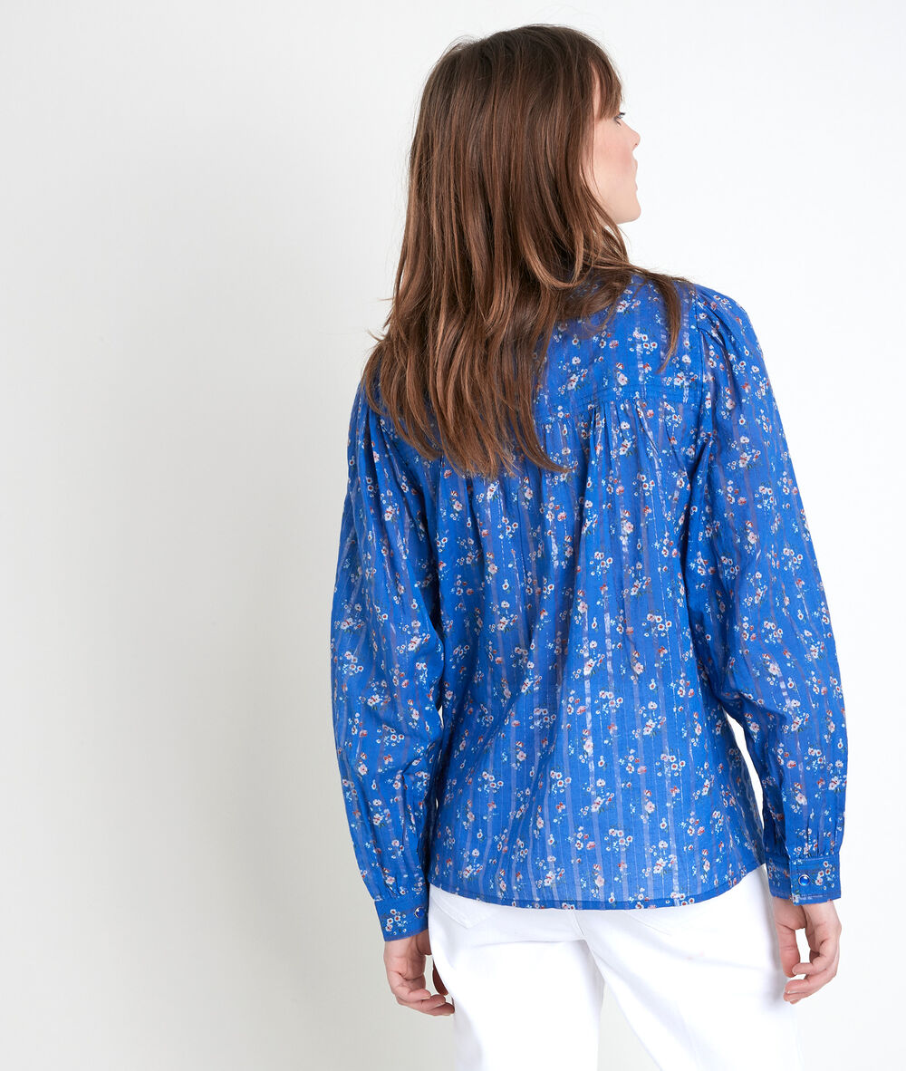 Tifaine forget-me-not printed blouse myosotis.