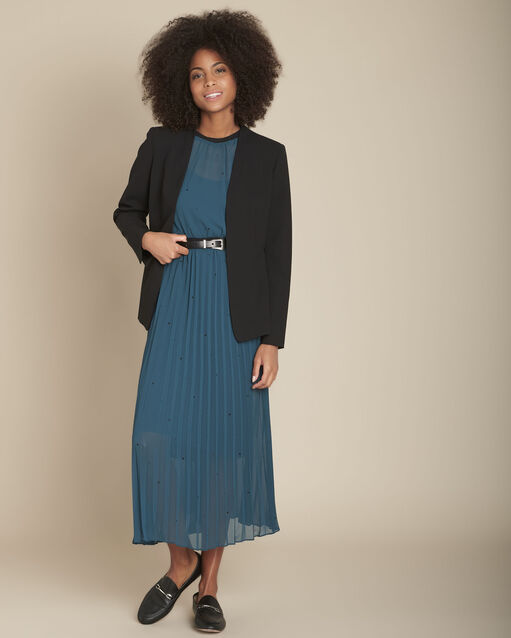 Lola long cypress pleated dress (2) - Maison 123