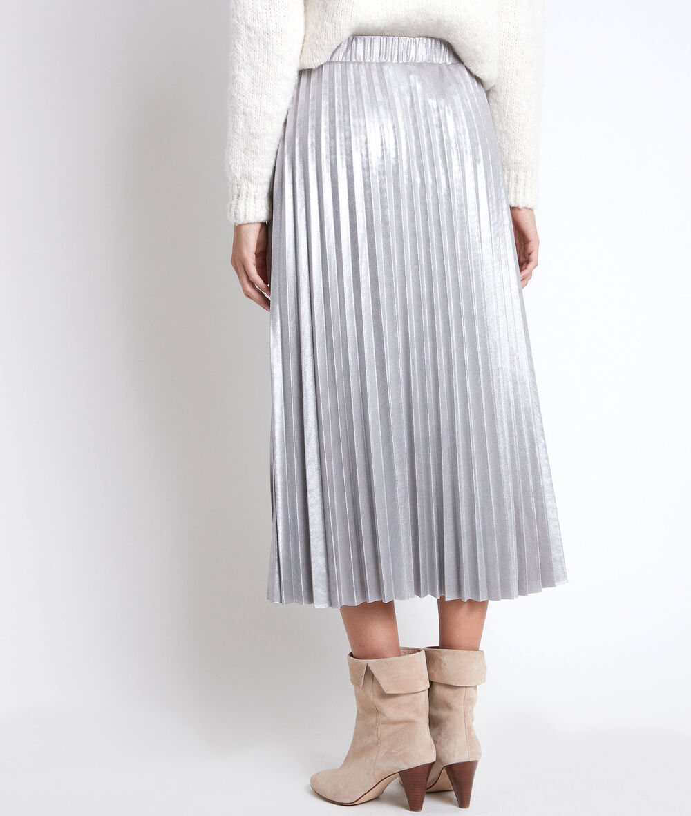 Grazie gold pleated skirt argent.