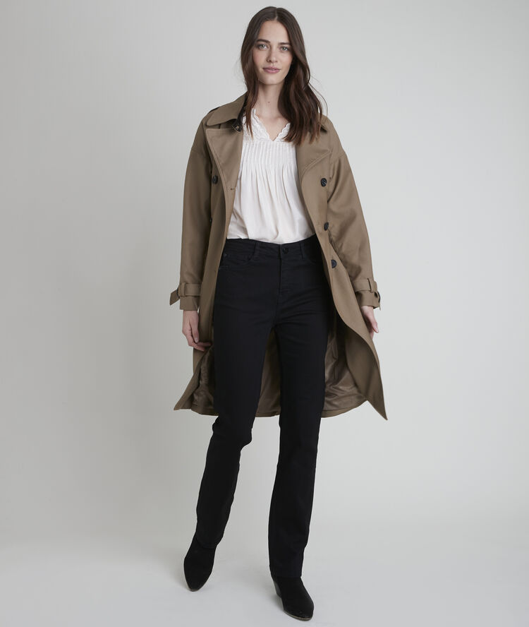 The original 123: sonia black black straight leg jeans black.