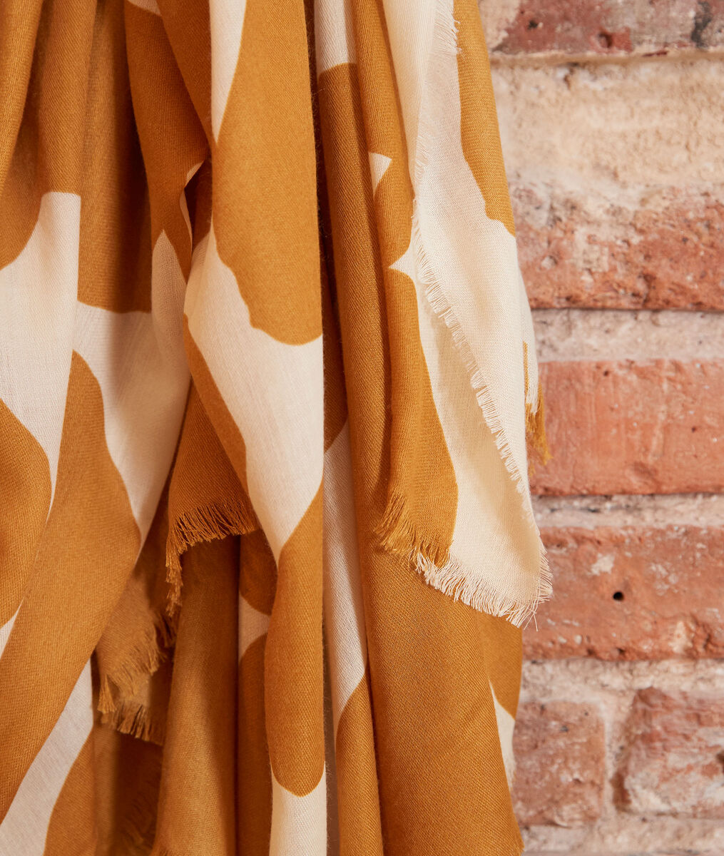 Hortensia printed saffron scarf | 1-2-3 Hortensia printed saffron scarf PhotoZ | 1-2-3