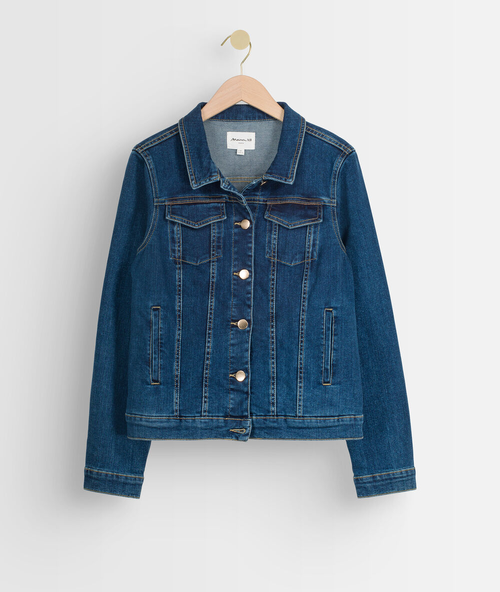 Palmyre raw denim jacket denim brut.