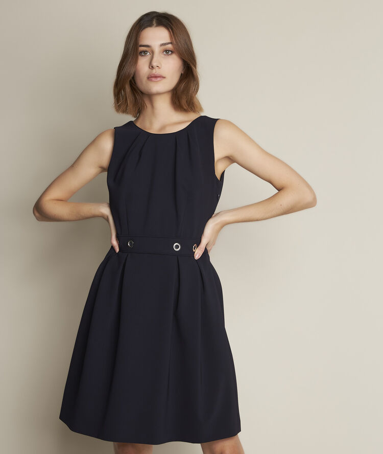 Camille navy corolla dress navy blue.