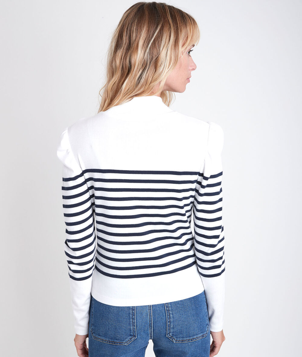 Dawson striped top ecru.