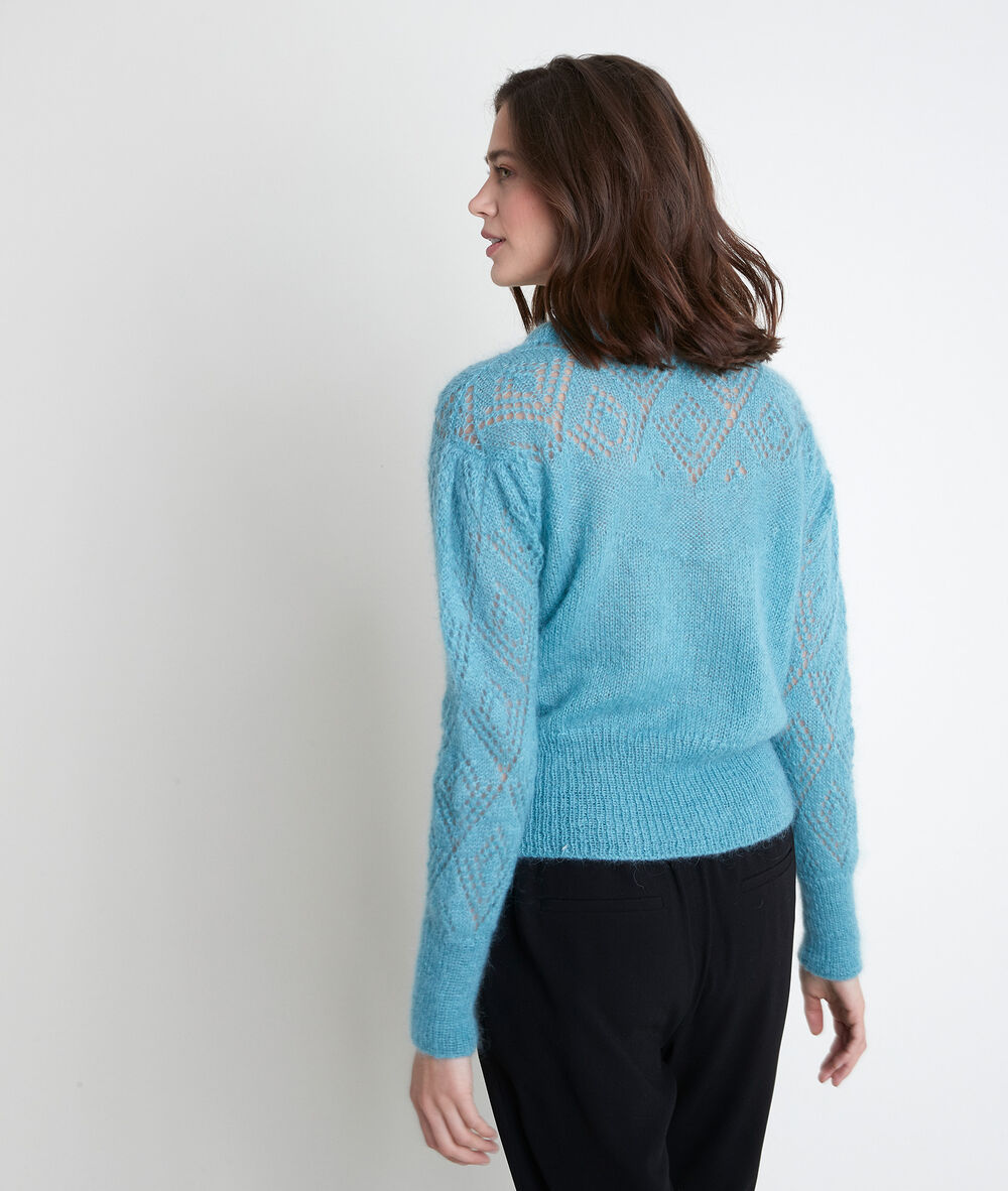 Alberta mohair blend jumper eucalyptus.