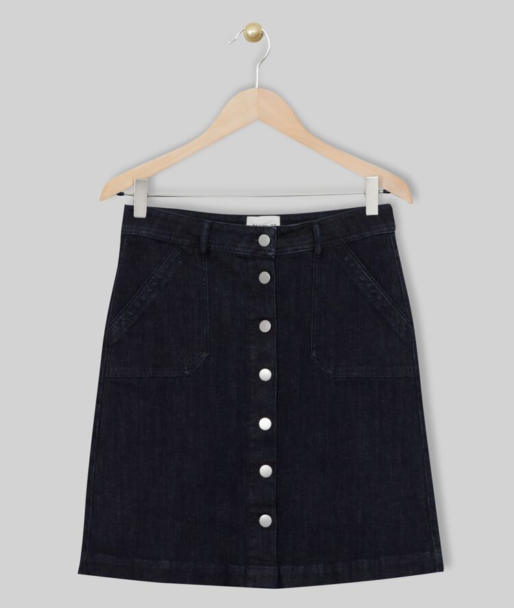 Ambre denim skirt raw denim.