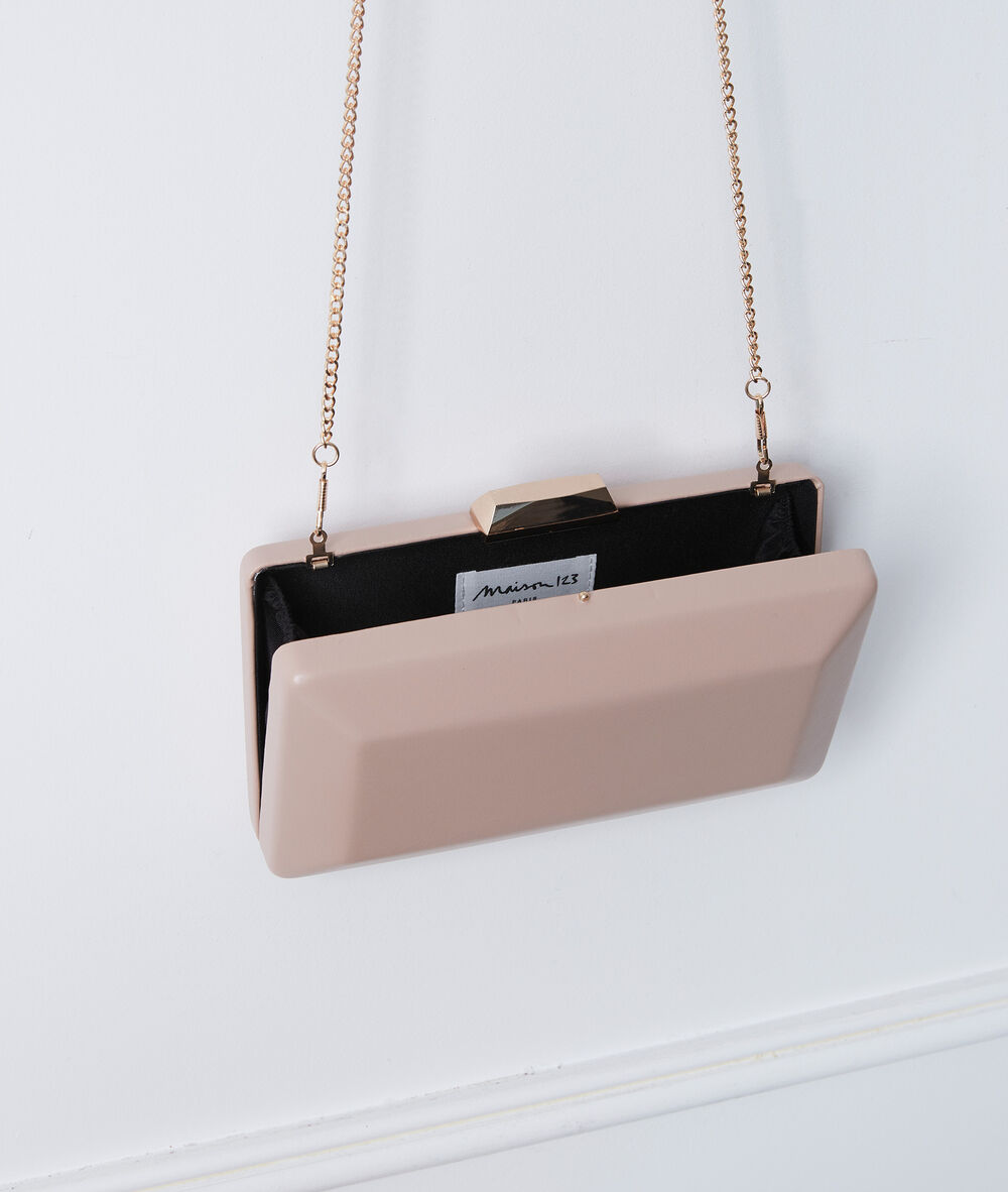 Daphné powder pink clutch bag poudre.