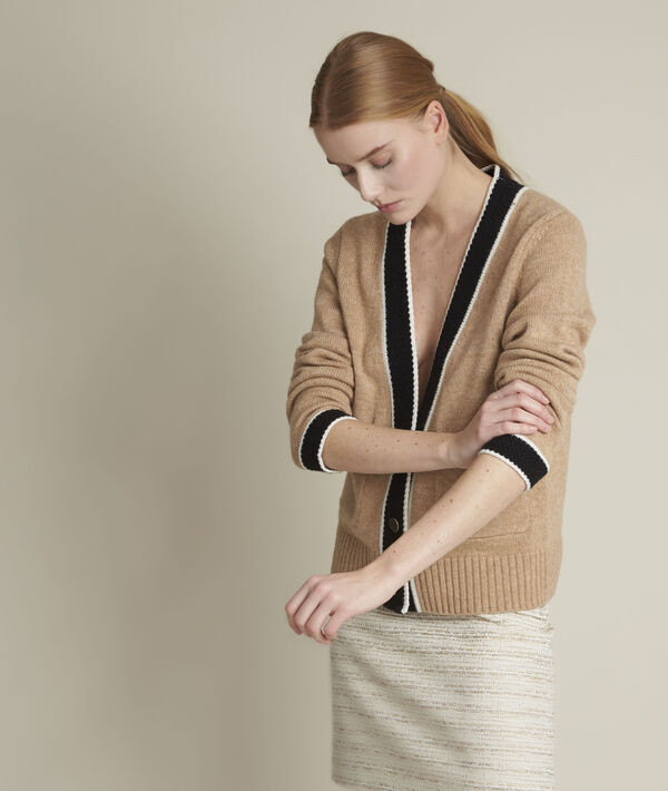 Fontainebleau beige cardigan | 1-2-3 Fontainebleau beige cardigan PhotoZ | 1-2-3