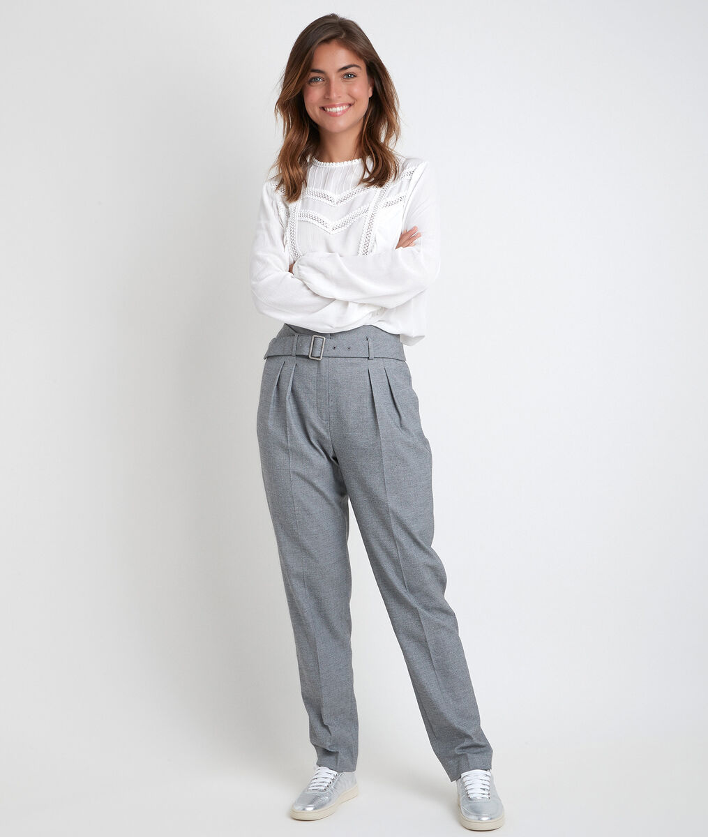 Iris end-to-end weave cigarette trousers | 1-2-3 Iris end-to-end weave cigarette trousers PhotoZ | 1-2-3