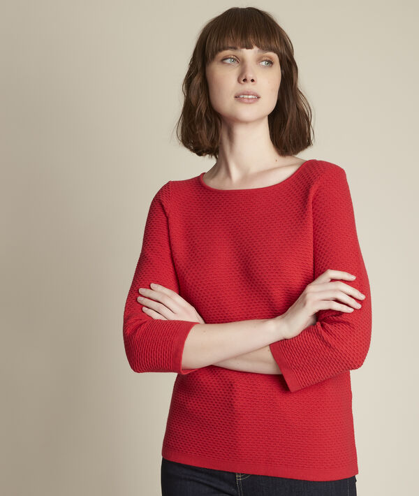 Delta grenadine boatneck jumper | 1-2-3 Delta grenadine boatneck jumper PhotoZ | 1-2-3
