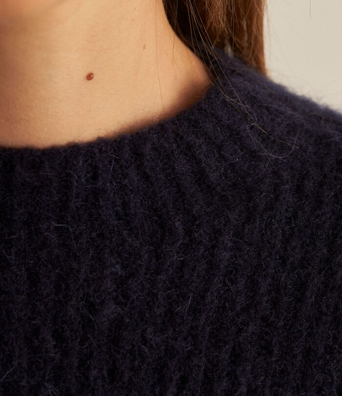 Babou navy wool and mohair jumper PhotoZ | 1-2-3