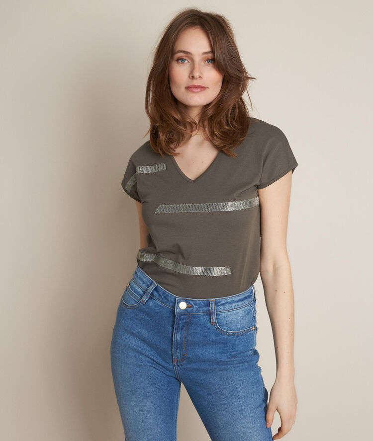 Rimelle printed t-shirt leaf.