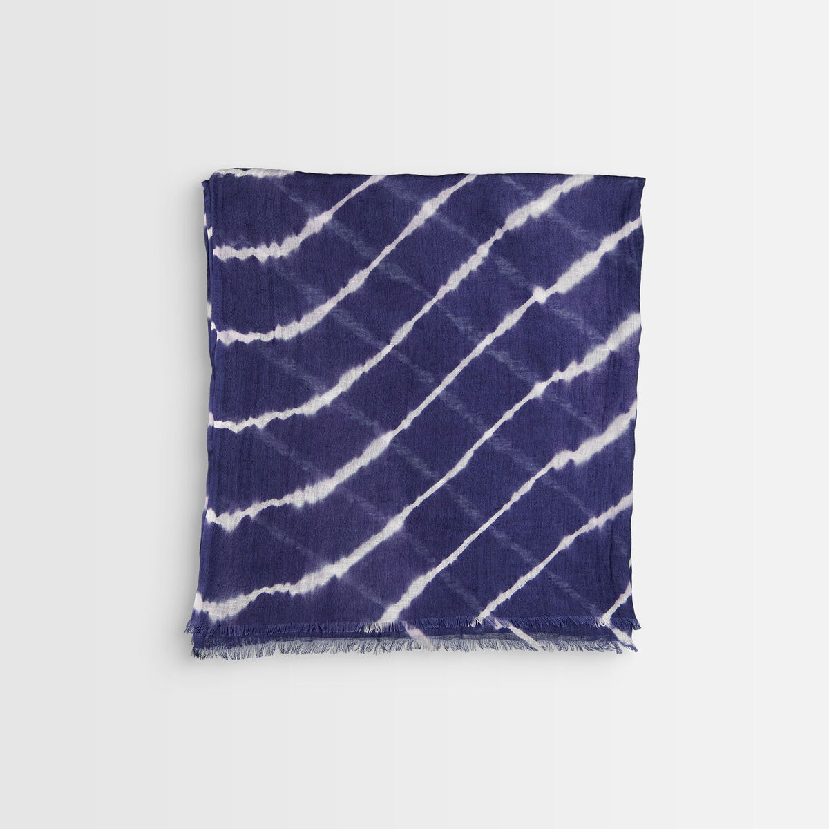 Blake tie-dye navy blue scarf | 1-2-3 Blake tie-dye navy blue scarf PhotoZ | 1-2-3