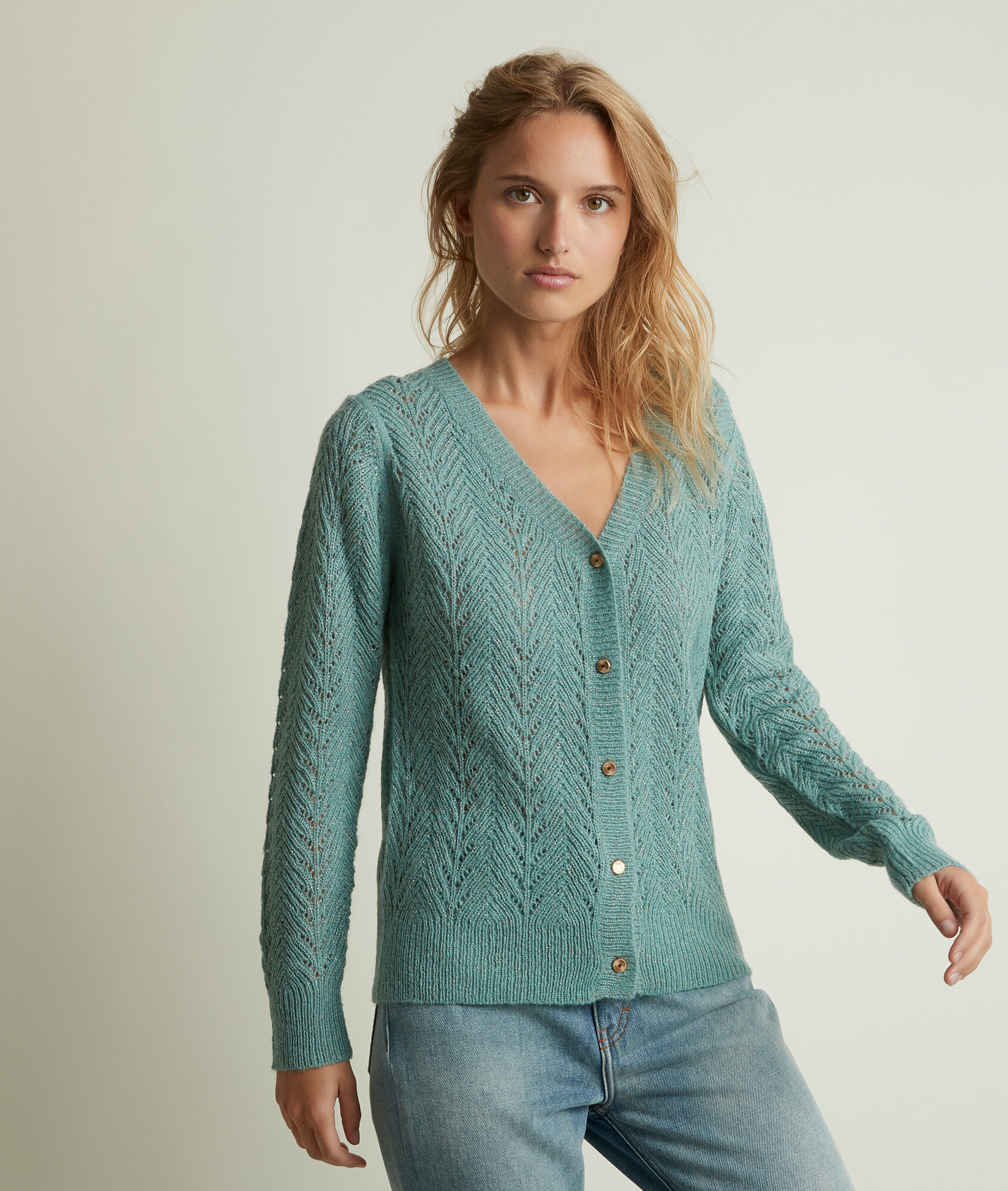 glitter cardigan womens