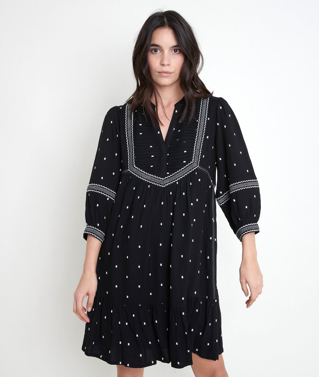 LARIE embroidered black dress | 1-2-3 LARIE embroidered black dress PhotoZ | 1-2-3