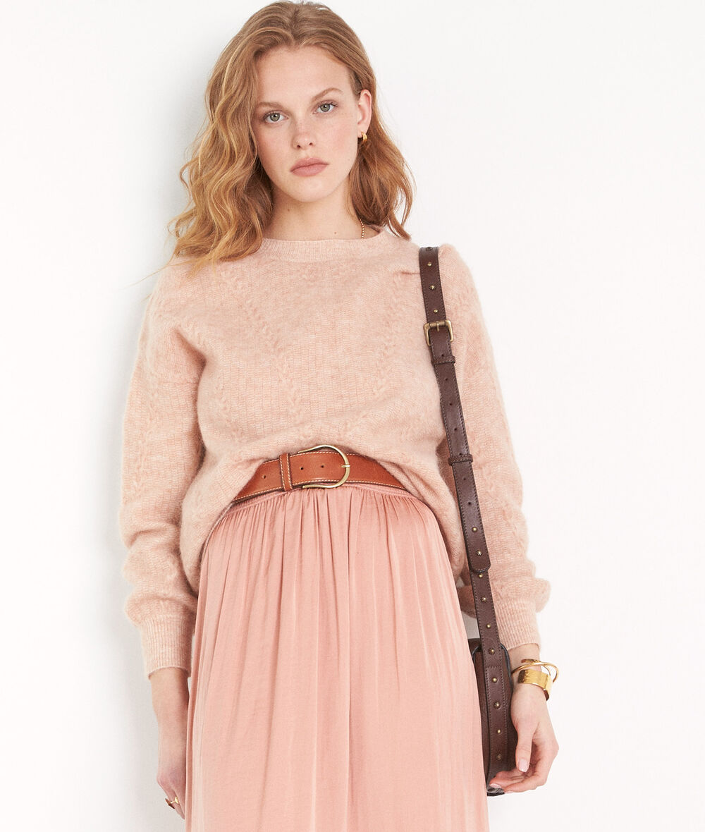 PITAYA powder pink wool oversize jumper  PhotoZ | 1-2-3