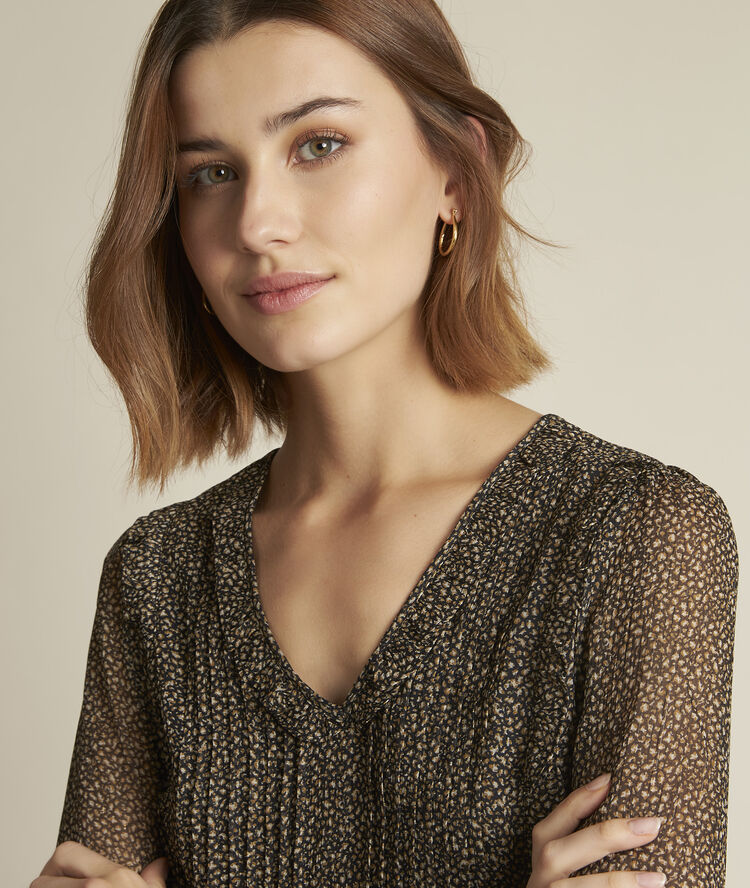 Eli printed blouse  black.