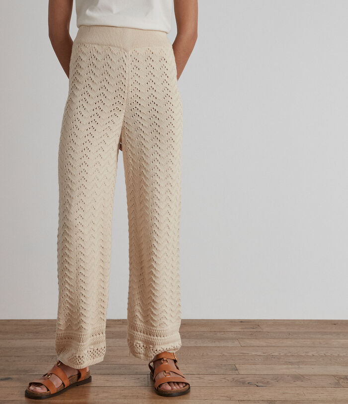 Lucy crochet wide-leg trousers PhotoZ | 1-2-3