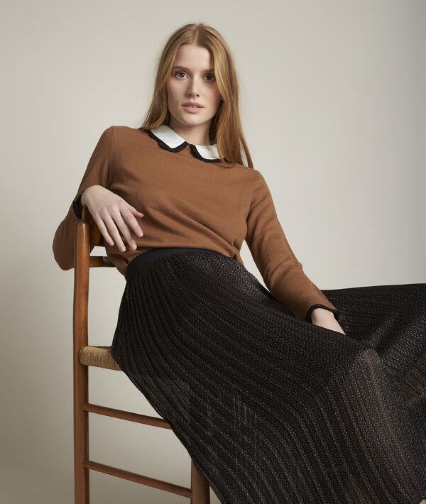Wallpaper Deco Jumper With Decorative Peter Pan Collar Women Maison 123 HD