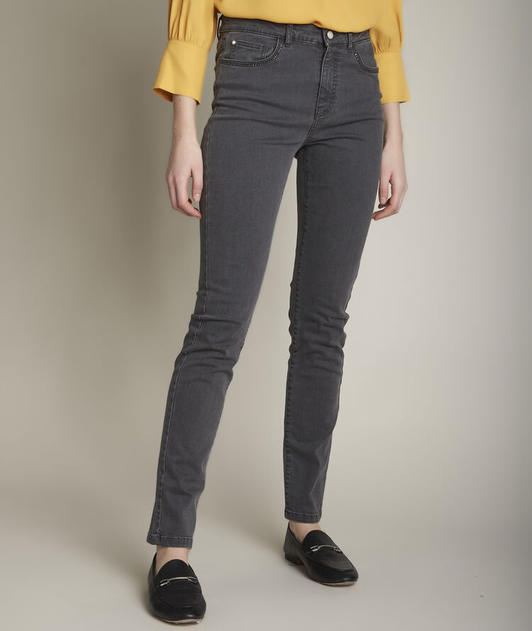 Amalia mid-grey slim-fit jeans mid grey.