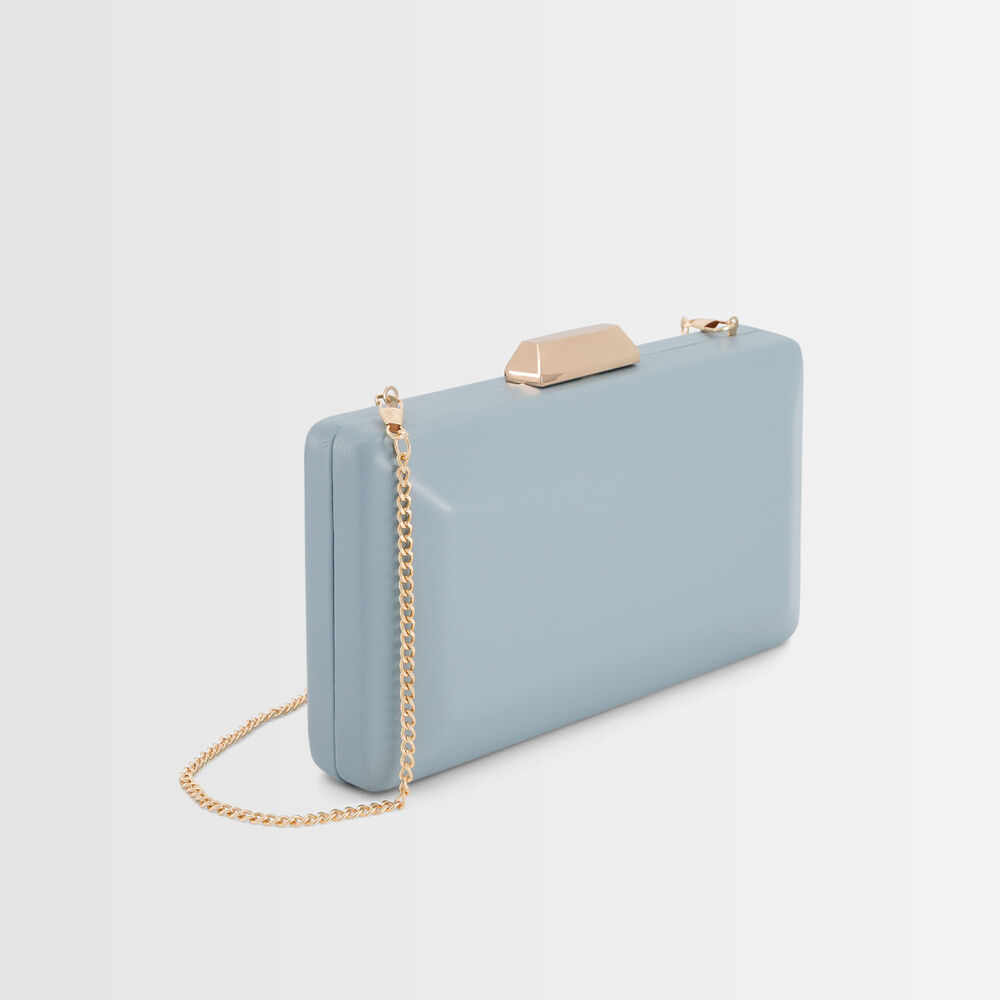 Daphné blue clutch bag pure bleached.