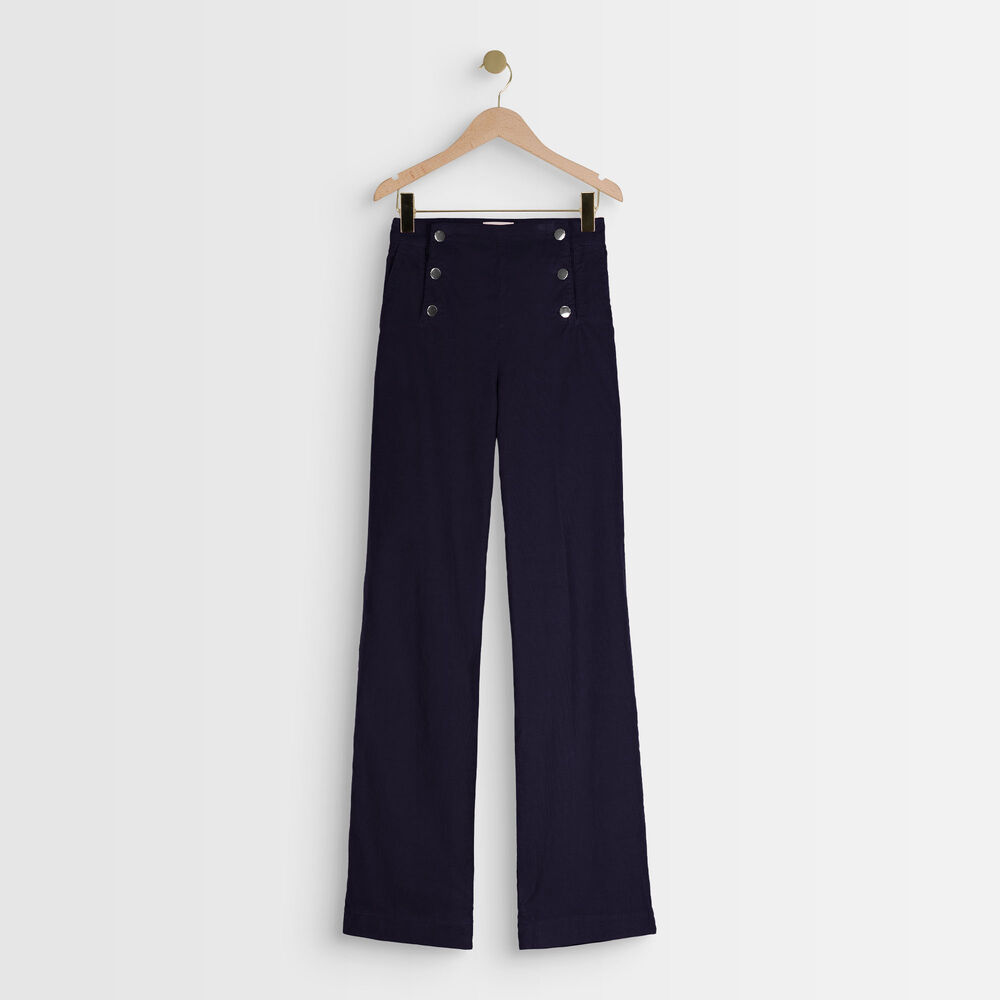 Hubert corduroy sailor trousers marine.