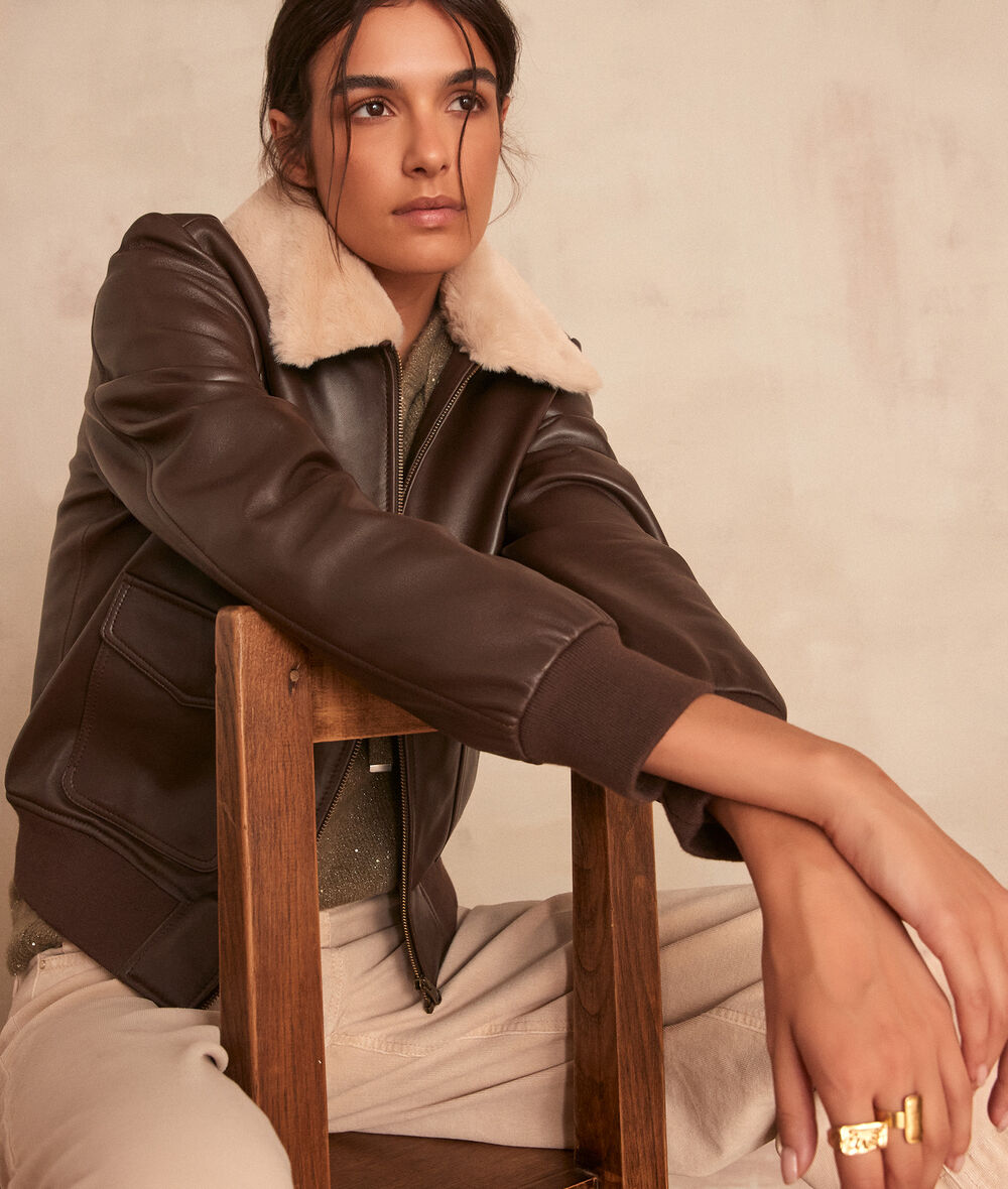 Adam brown leather jacket PhotoZ | 1-2-3