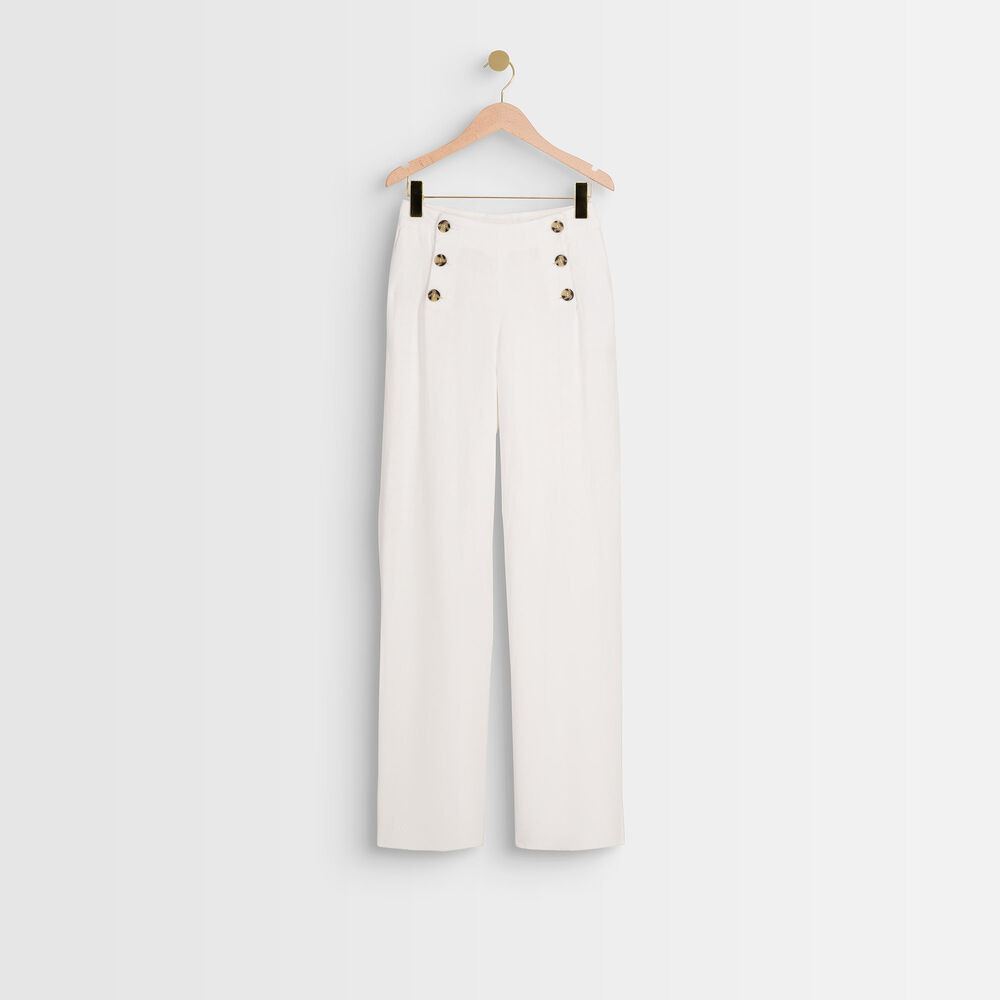 Iber linen sailor trousers white.