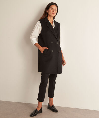 Maeva black tailored waistcoat PhotoZ | 1-2-3