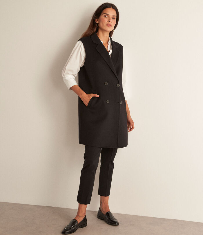 Maeva black tailored waistcoat