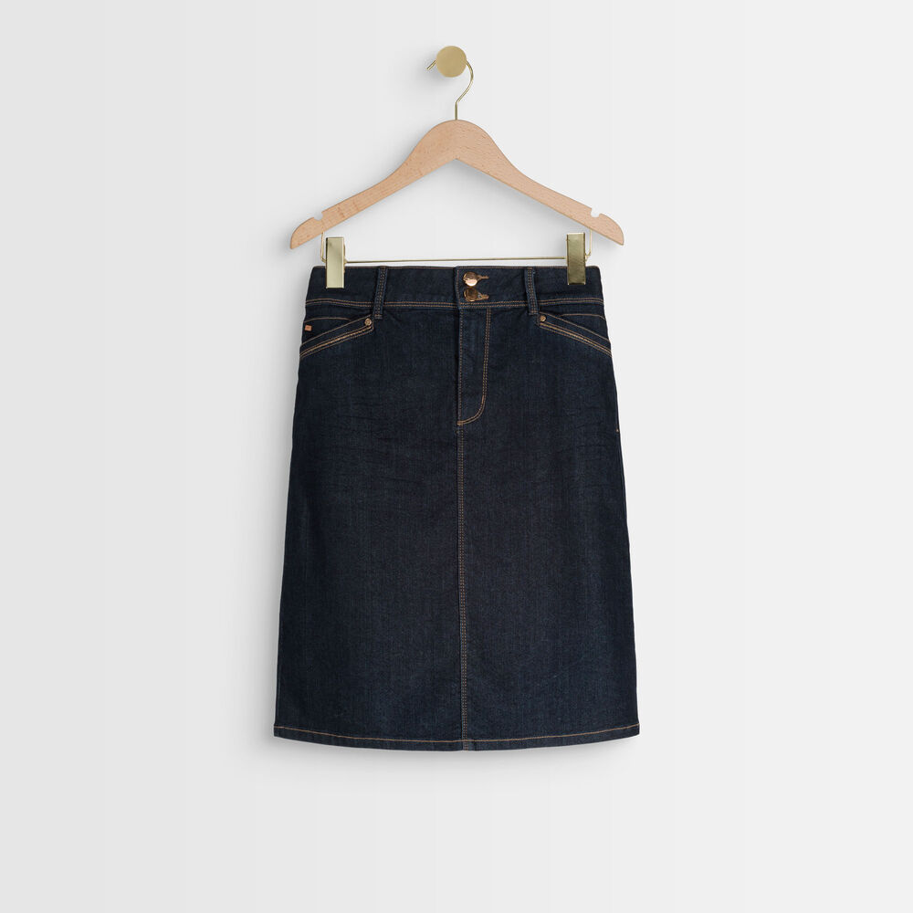 Eryn denim skirt denim brut.