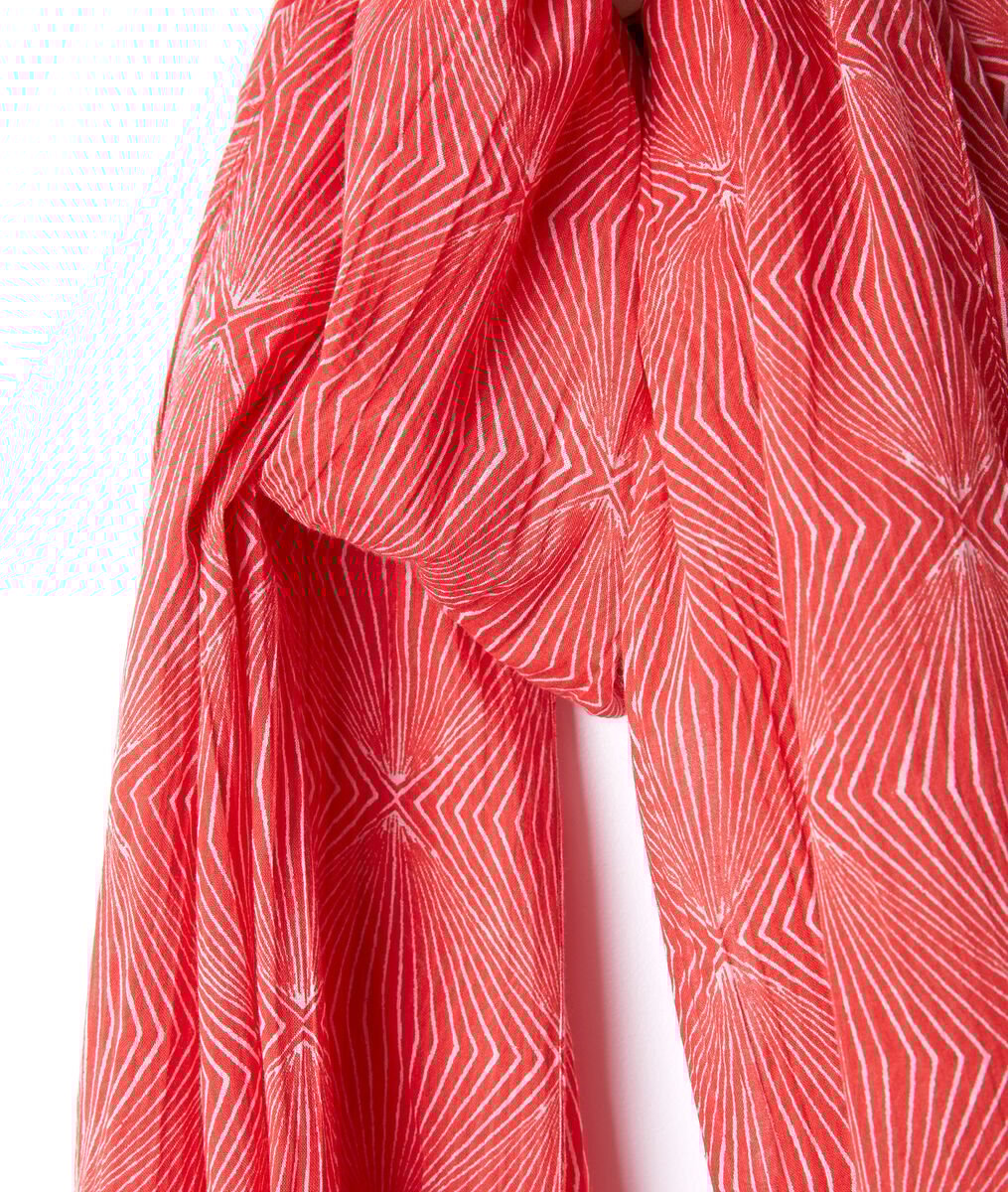 Beth printed cotton scarf | 1-2-3 Beth printed cotton scarf PhotoZ | 1-2-3