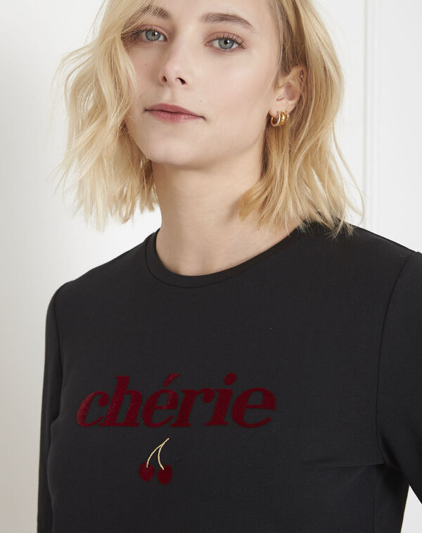 Perry black 'chérie' sweatshirt black.