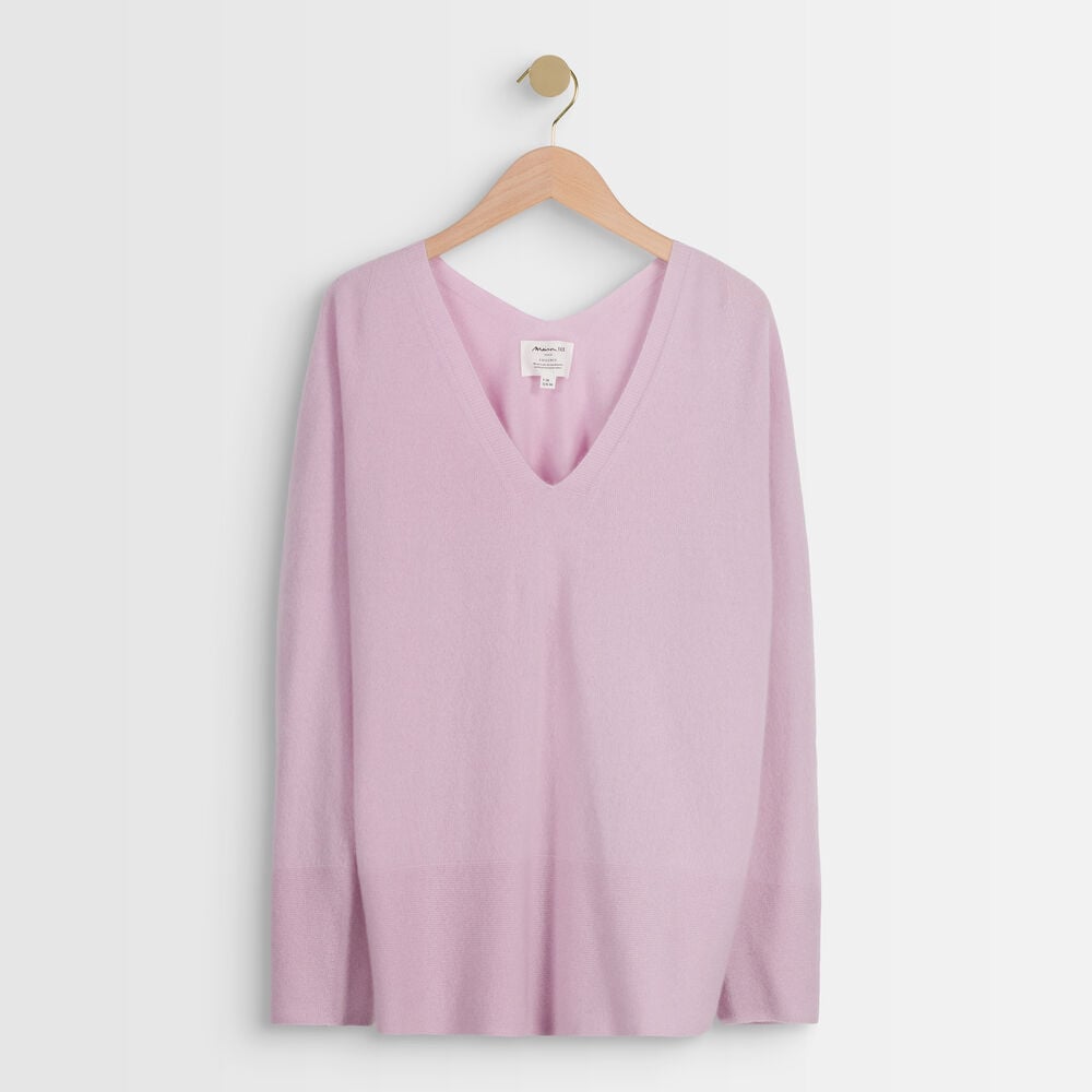 Ralph mauve cashmere pullover mauve pale.