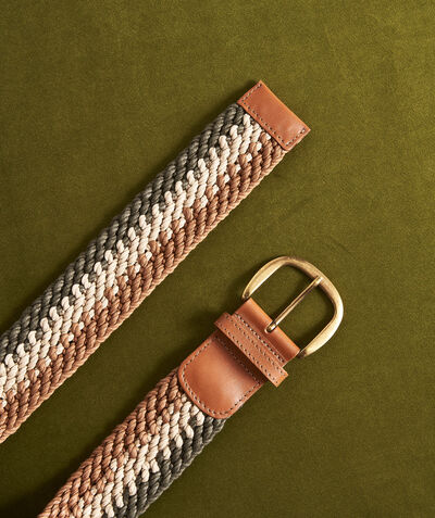 Eliane tricolour braided cotton belt PhotoZ | 1-2-3