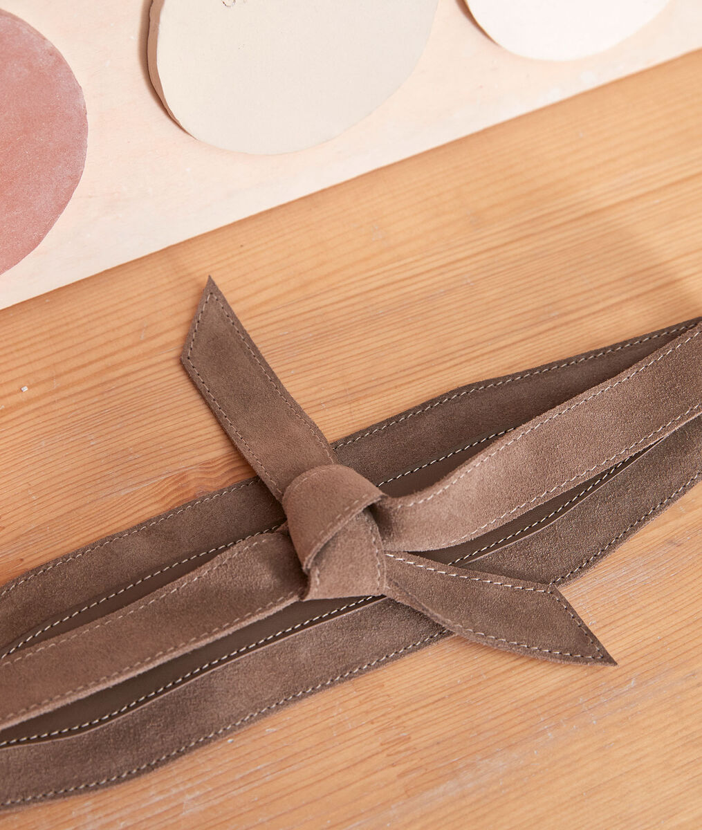 Eddy wide beige leather belt | 1-2-3 Eddy wide beige leather belt PhotoZ | 1-2-3